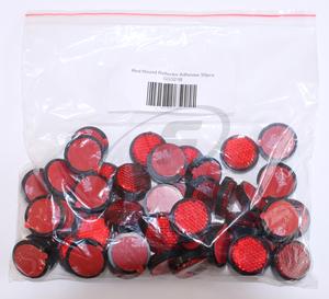 Red Round Reflector Adhesive 50pce