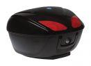 Gloss black, Red backrest pad with Red stitching